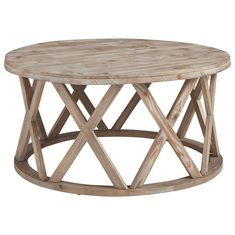 Gracie Oaks Haruko Solid Wood Frame Coffee Table Wayfair.ca